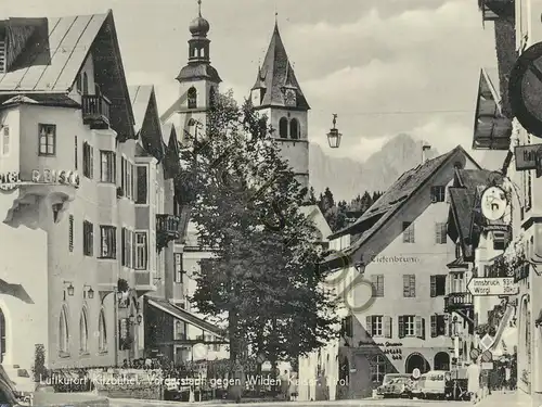 Luftkurort Kitzbühel - Vorderstadt gegen Wilden Kaiser - Tirol   [D-0012