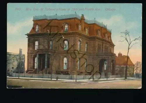 Chicago - Mrs. Geo . M. Pullman's Home at 18th Praire Ave [FG-017