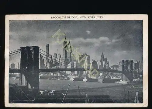 New York - Brooklynn Bridge - Stempel : BRITISH CENSOR 0172 GERMANY [KK00-0.200
