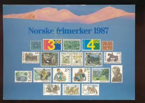 Norge - Norske frimerker 1987 [KK02-0.962