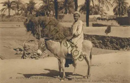Egyptian Types and Scenes - Arab Boy and Donkey [KO-150