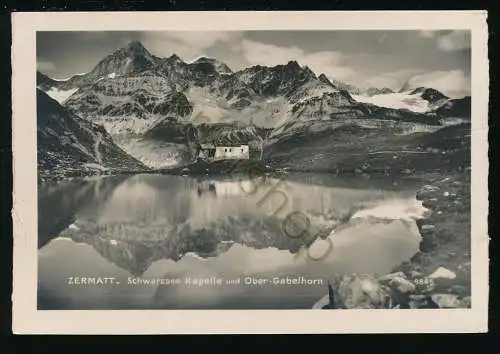 Zermatt - Schwarzsee Kapelle und Ober-Gabelhorn [KQ-181