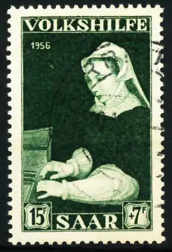 SAARLAND 1956 Nr 378 gestempelt 5F68CA