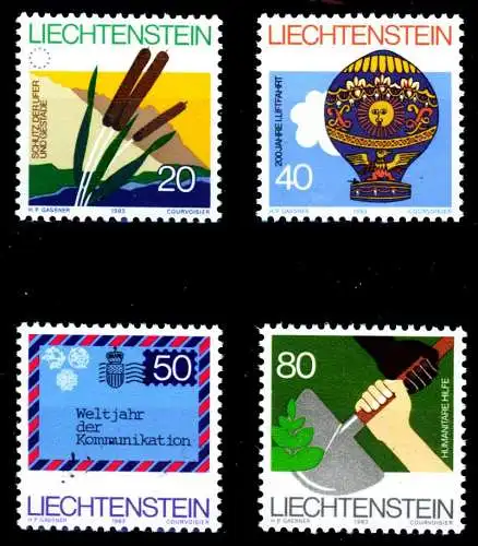 LIECHTENSTEIN 1983 Nr 824-827 postfrisch SB46436