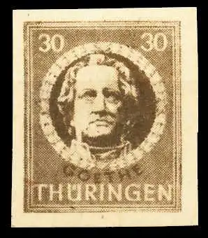 SBZ THÜRINGEN Nr 99BYaz2 postfrisch 67075E