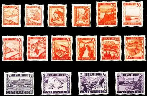 ÖSTERREICH 1947 Nr 838-853 postfrisch 4F2D36