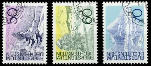 LIECHTENSTEIN 1973 Nr 584-586 gestempelt 6E95FE