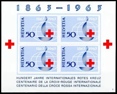 SCHWEIZ BLOCK KLEINBOGEN 1960-1969 Block 19-11 S8F1292