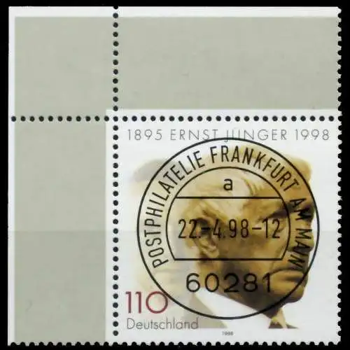 BRD 1998 Nr 1984 zentrisch gestempelt ECKE-OLI 6C906A