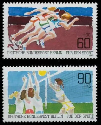 BERLIN 1982 Nr 664-665 postfrisch 14818A