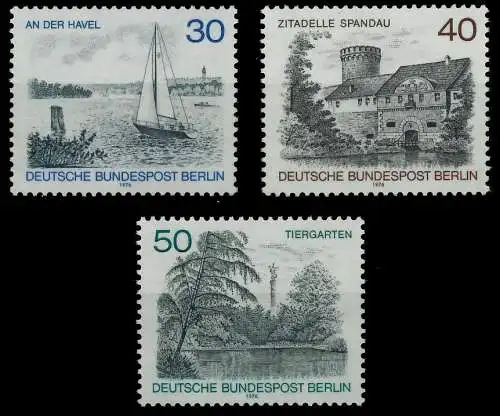 BERLIN 1976 Nr 529-531 postfrisch 14851E