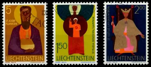 LIECHTENSTEIN 1968 Nr 500-502 gestempelt SB4DD92