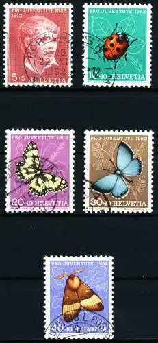 SCHWEIZ PRO JUVENTUTE Nr 575-579 gestempelt 4C9A7A