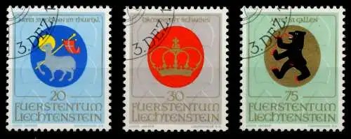 LIECHTENSTEIN 1970 Nr 533-535 gestempelt SB4DE8A