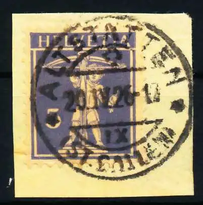 SCHWEIZ 1921 Nr 163 zentrisch gestempelt Briefst³ck 69710A