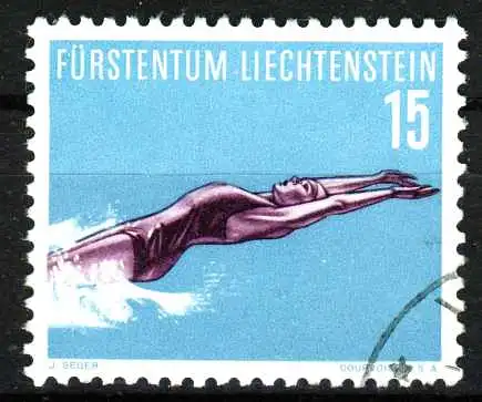 LIECHTENSTEIN 1958 Nr 365 gestempelt 16B89A