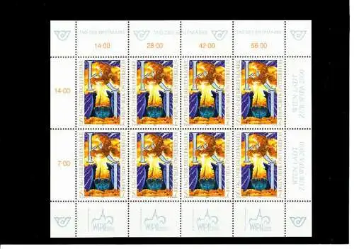 ÖSTERREICH BLOCK KLEINBOGEN 1990-1999 Nr 2289 ungebraucht 54BE32