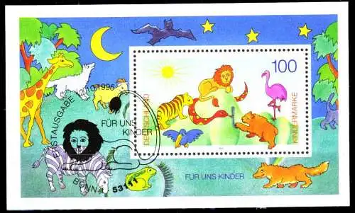 BRD BUND BLOCK KLEINBOGEN 1995 Block 34-ESST BO 17ABC2