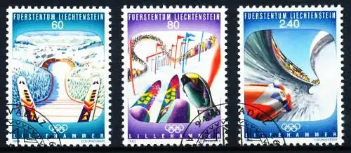 LIECHTENSTEIN 1993 Nr 1076-1078 gestempelt SA19106