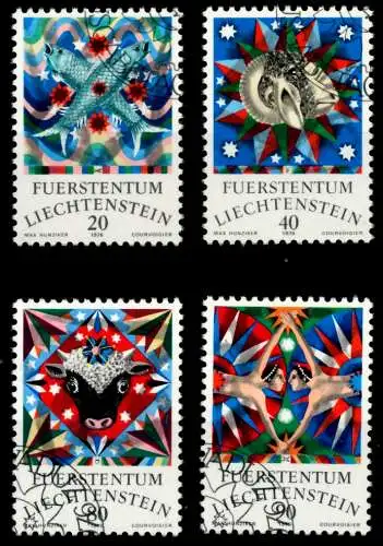 LIECHTENSTEIN 1976 Nr 658-661 gestempelt SB4E0E6