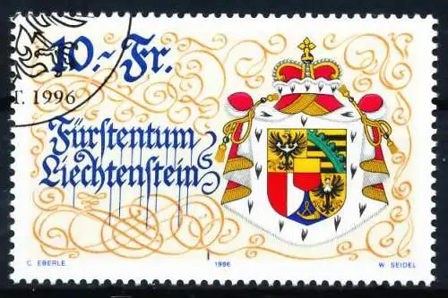 LIECHTENSTEIN 1996 Nr 1136 gestempelt SA1923E