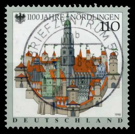 BRD 1998 Nr 1965 zentrisch gestempelt 6C5382