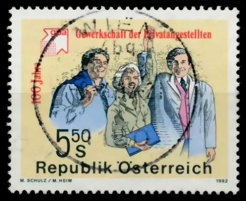 ÖSTERREICH 1992 Nr 2049 zentrisch gestempelt 6ECD5E