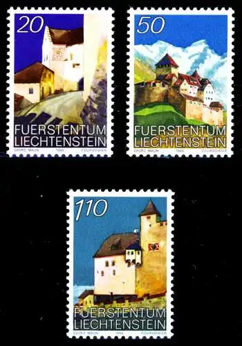 LIECHTENSTEIN 1986 Nr 896-898 postfrisch S30BA96