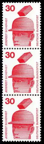 BRD DS UNFALLV Nr 698ARa postfrisch 3ER STR 27C64A