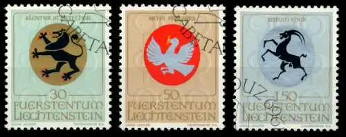 LIECHTENSTEIN 1969 Nr 514-516 gestempelt SB4DDEE