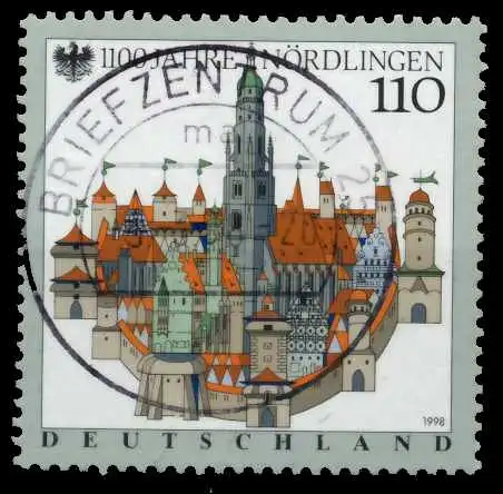 BRD 1998 Nr 1965 zentrisch gestempelt 6C5386