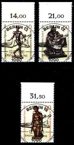 BERLIN 1981 Nr 655-657 ZENTR-ESST ORA 1AF032