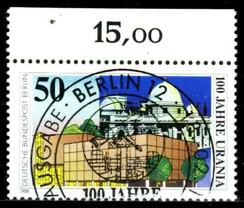 BERLIN 1988 Nr 804 ZENTR-ESST ORA 1AF106