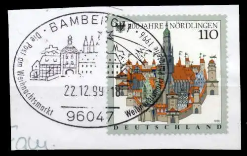 BRD 1998 Nr 1965 gestempelt Briefst³ck zentrisch 6C5392