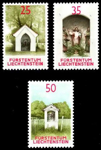LIECHTENSTEIN 1988 Nr 951-953 postfrisch SB4621E