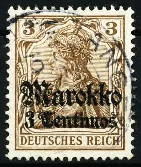 DEUTSCHE AUSLANDSPOSTÄMTER MAROKKO Nr 46 ZENTR- 57559A