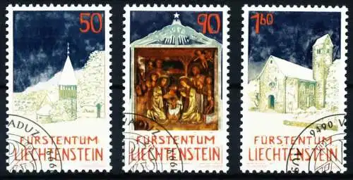 LIECHTENSTEIN 1992 Nr 1050-1052 gestempelt SA19062