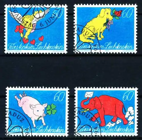 LIECHTENSTEIN 1994 Nr 1085-1088 gestempelt SA19136