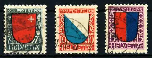 SCHWEIZ PRO JUVENTUTE Nr 153-155 gestempelt 4C649E
