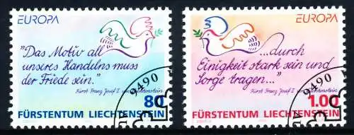 LIECHTENSTEIN 1995 Nr 1103-1104 gestempelt SA1917A