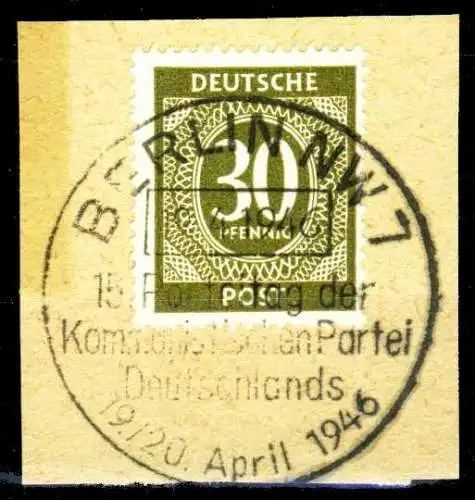 ALL. BES. GEM.-AUSG. Nr 928a zentrisch gestempelt Briefst³ck 2499E6