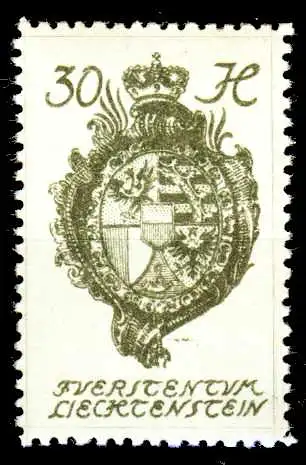 LIECHTENSTEIN 1920 Nr 30 postfrisch 26400E
