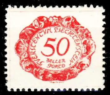 LIECHTENSTEIN PORTOMARKEN 1920 Nr 8 ungebraucht 26424E