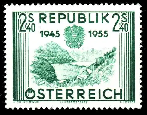 ÖSTERREICH 1955 Nr 1016 postfrisch 2F401A