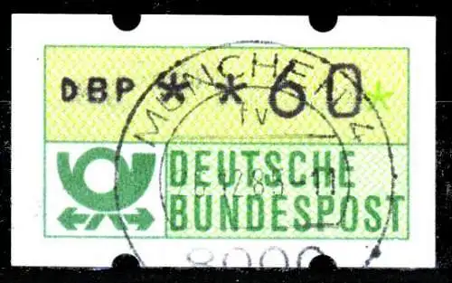 BRD ATM 1981 Nr 1-1-060 zentrisch gestempelt 26F0AE