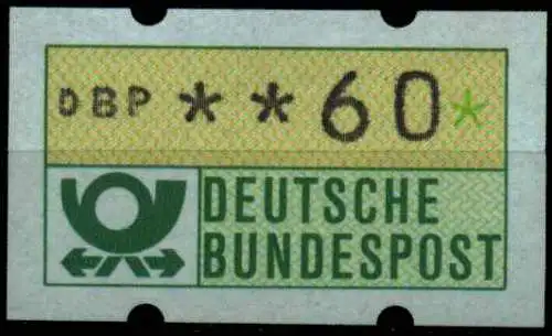 BRD ATM 1981 Nr 1-1-060R postfrisch S4AF896