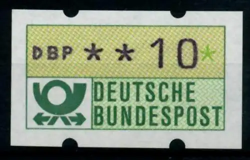 BRD ATM 1981 Nr 1-1-010 postfrisch S4AF93E