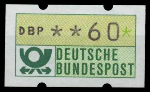 BRD ATM 1981 Nr 1-1-060 postfrisch S4AF966