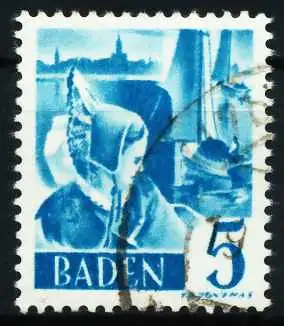 FZ BADEN 3. AUSGABE SPEZIALISIERT Nr 30yI gestempelt 602AEA