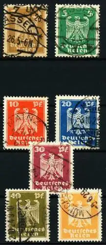 D-REICH 1924 Nr 355X-361X gestempelt 5DEEE6